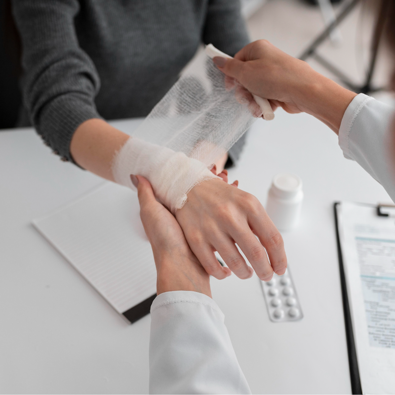 Minor wounds or stitches